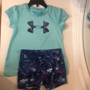 Under Armour t-shirt and shorts set